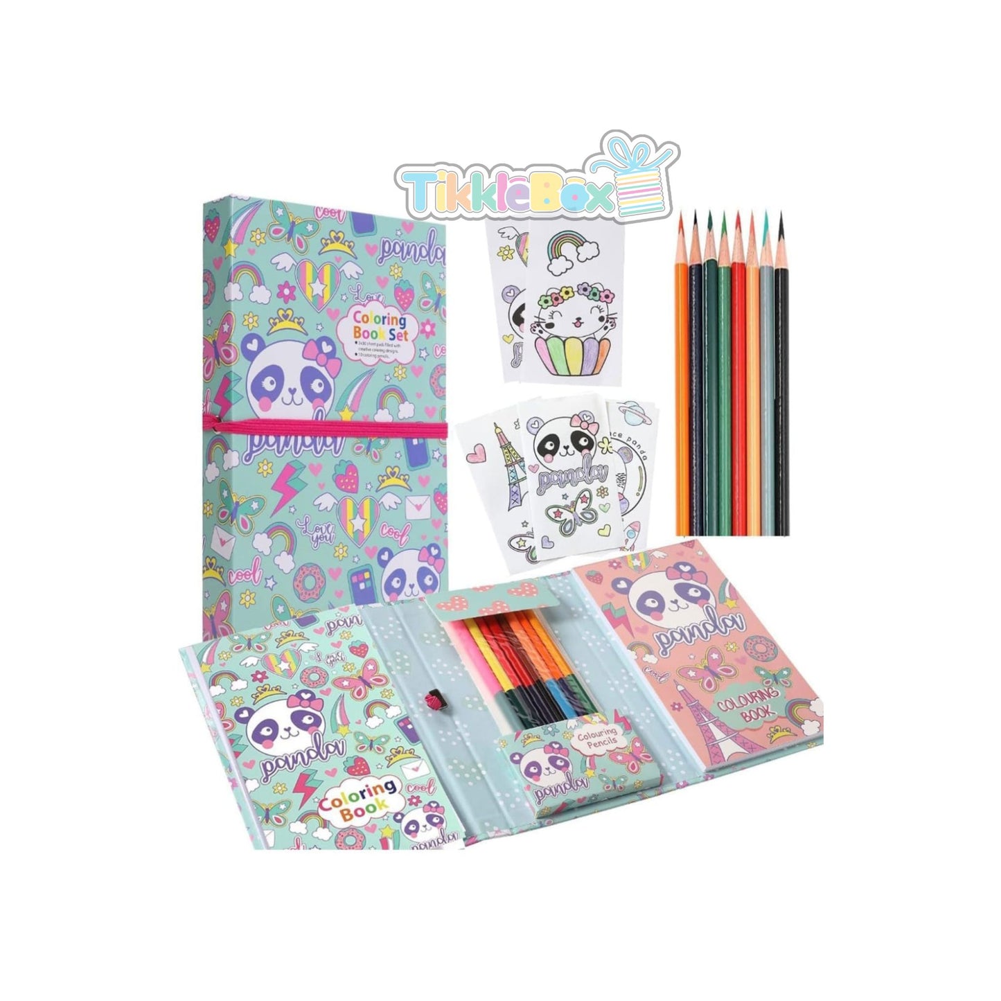 Colourings Book Set - Panda