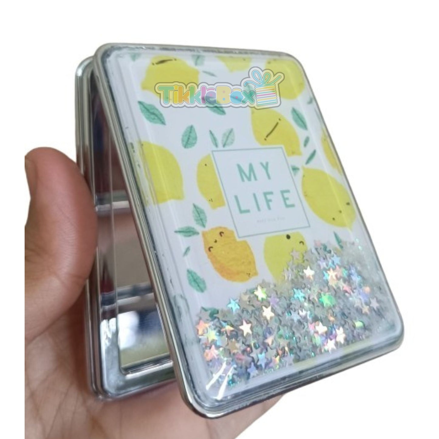 Double Sided Portable Mini Mirror - Glitter