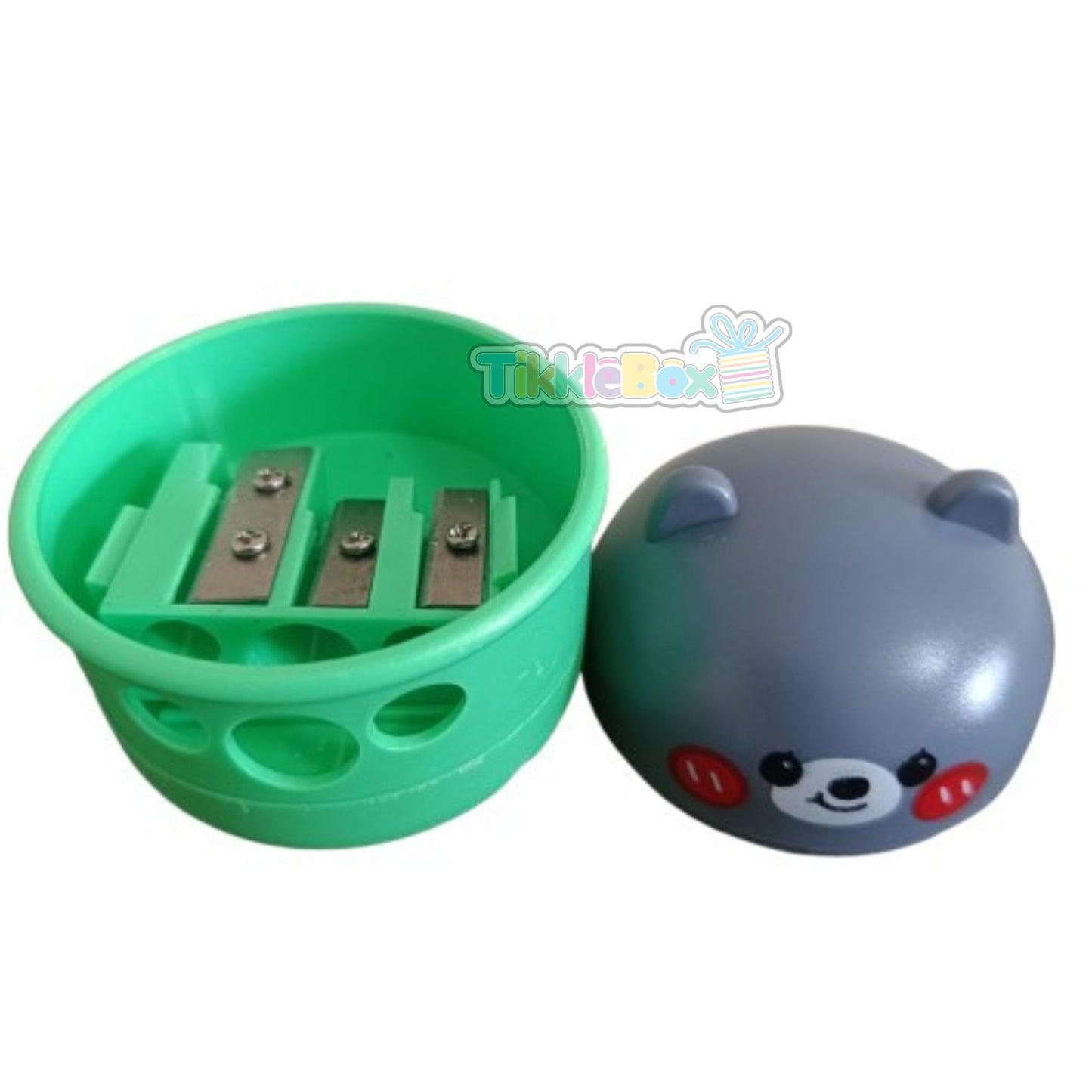 Teddy Bear Pencil Sharpener - Green