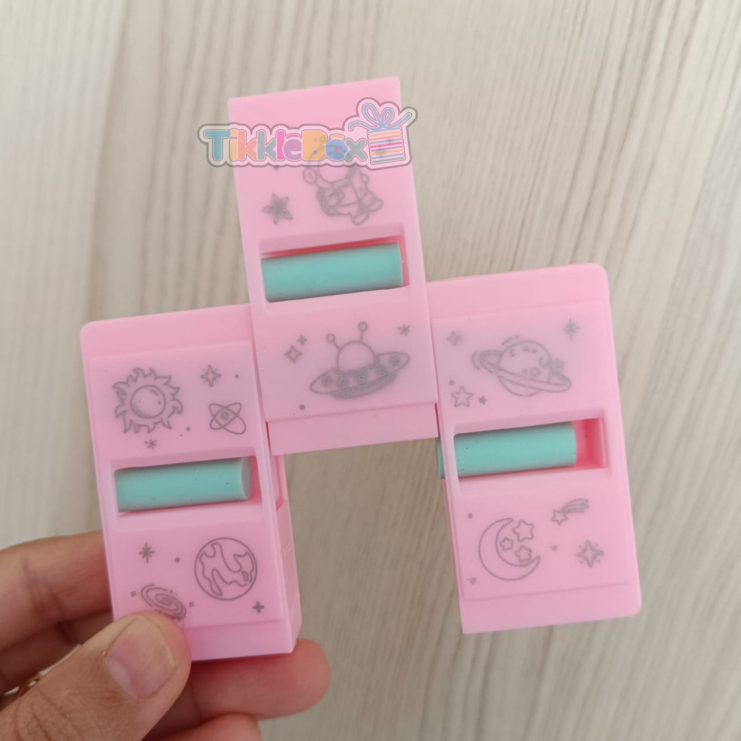 Magic Trick Pencil Eraser - Pink