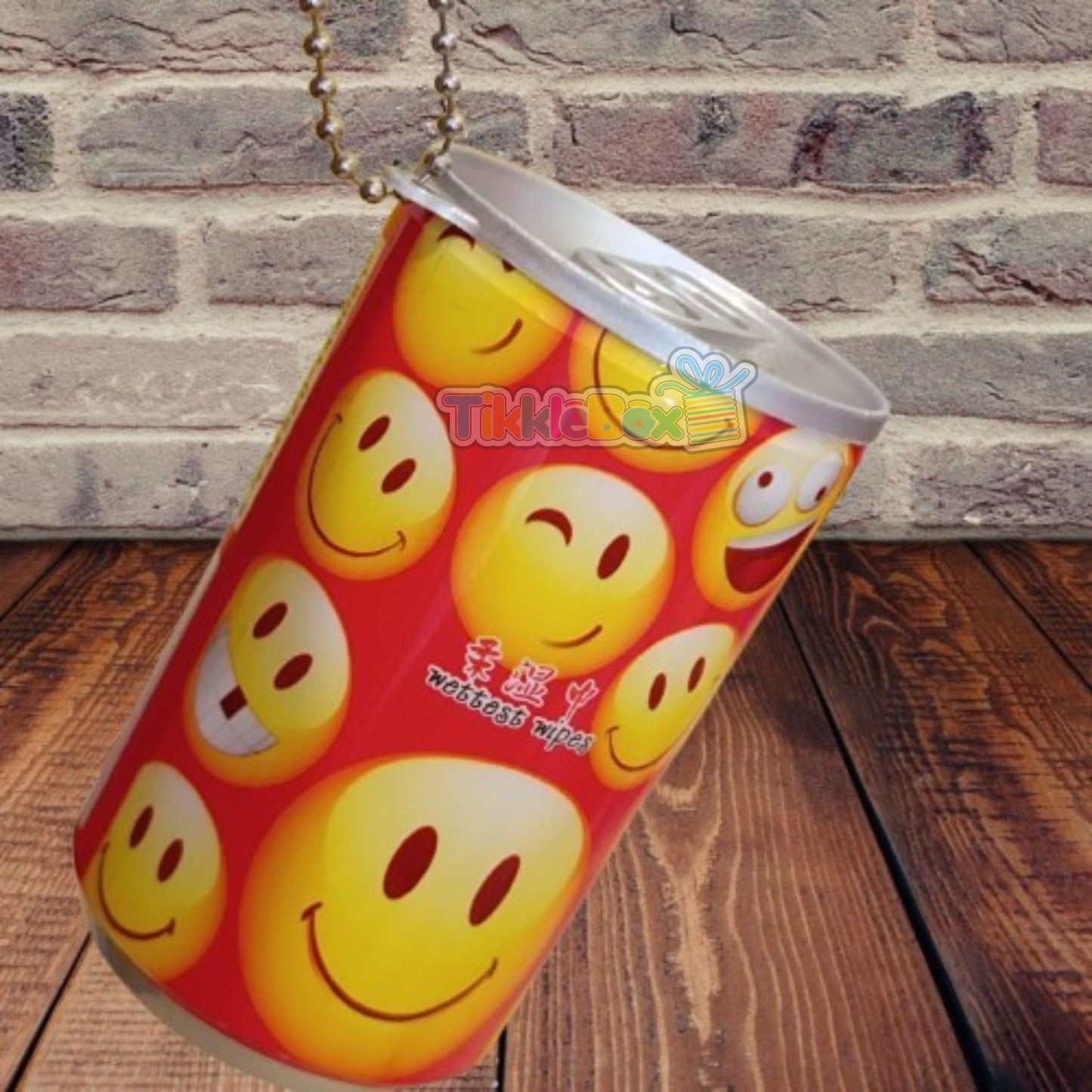 Min Wetwipes Tin Tissue - Smiley Design