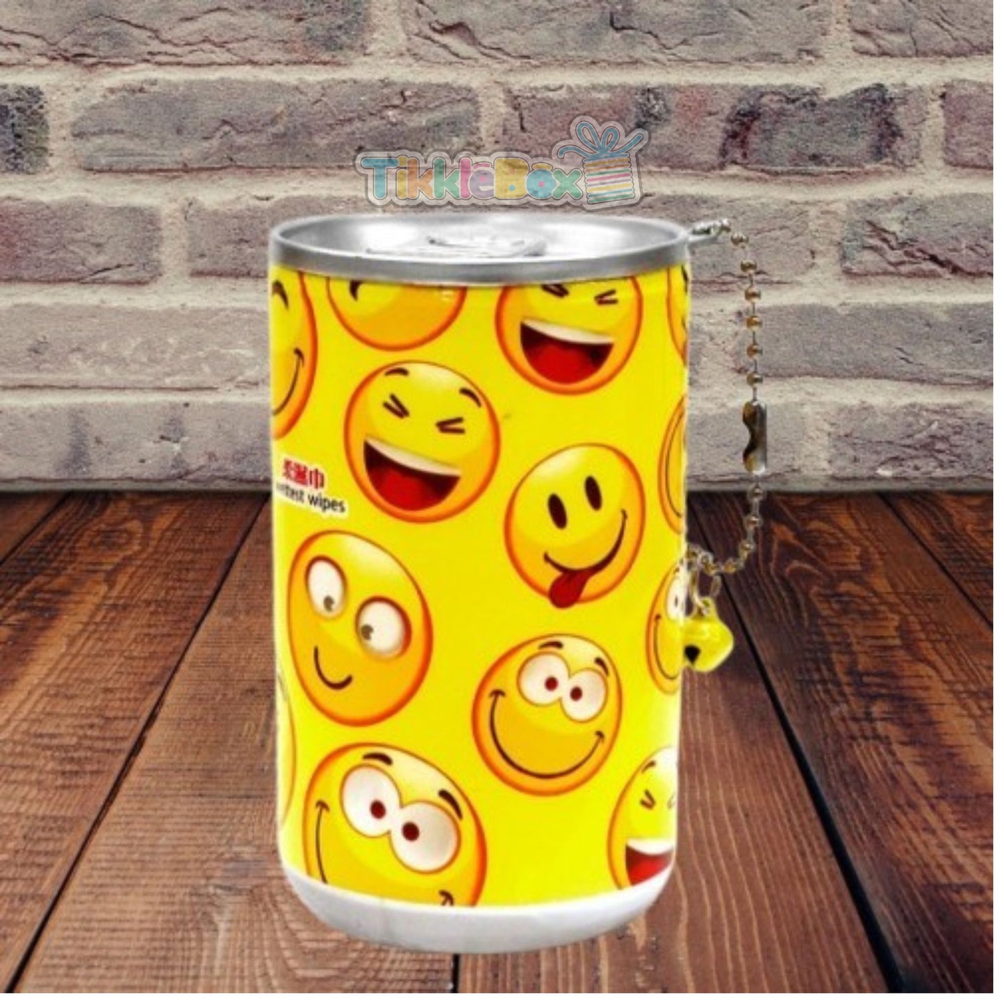 Min Wetwipes Tin Tissue - Smiley Design