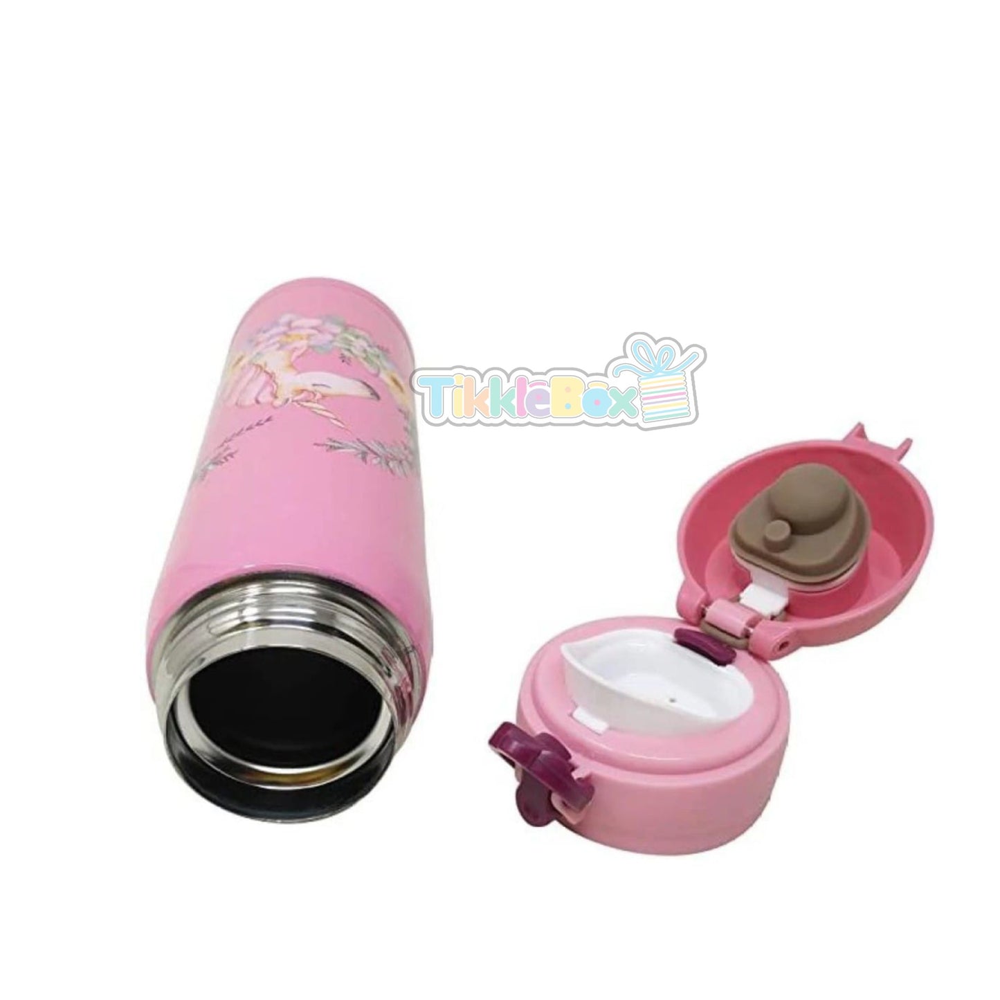 Unicorn Steel Vacuum Flask - Pink