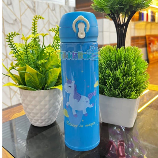 Unicorn Steel Vacuum Flask - Blue