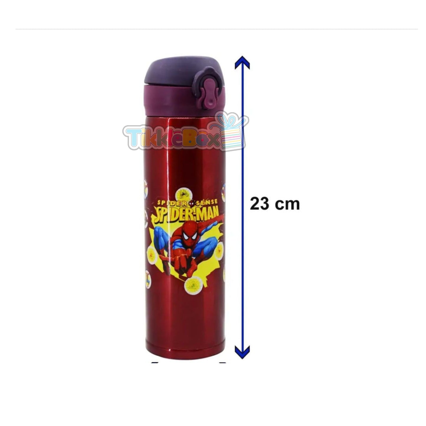 Spiderman Steel Vacuum Flask - Maroon