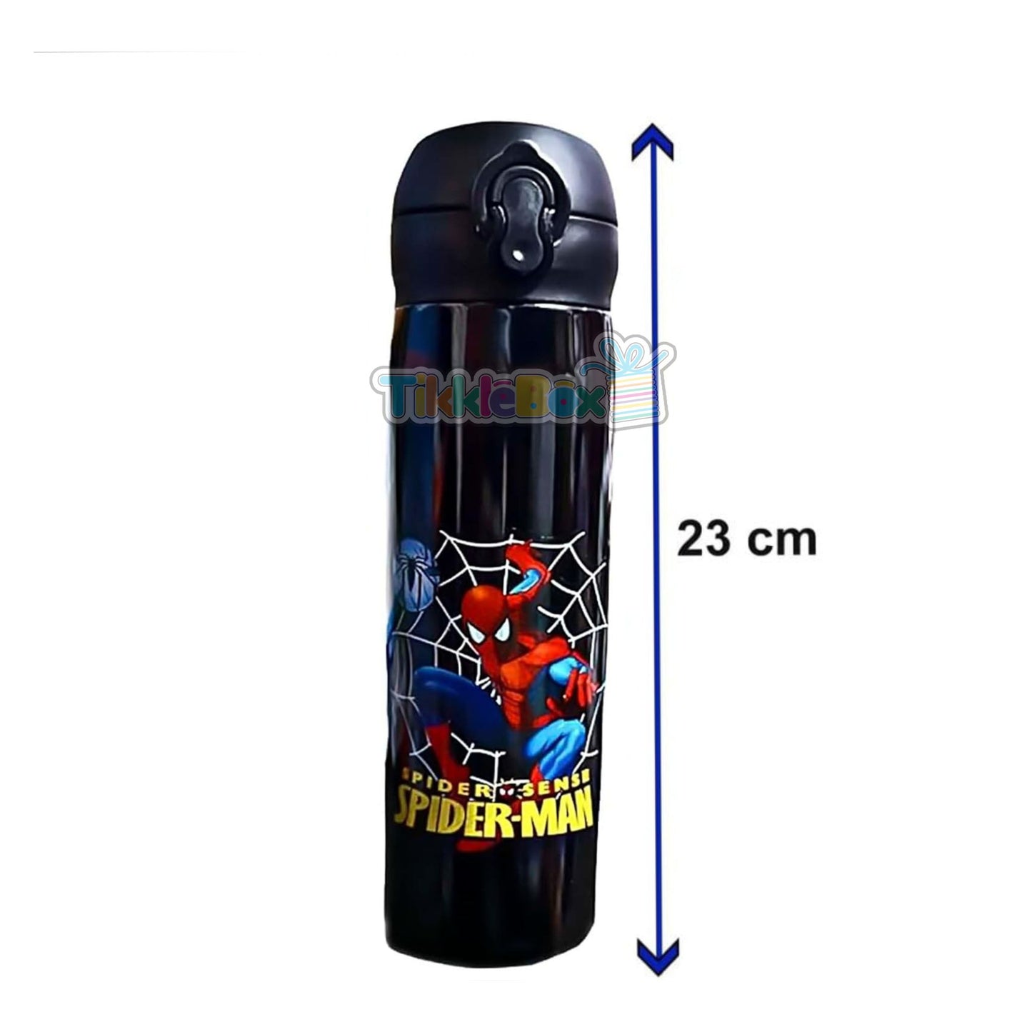 Spiderman Steel Vacuum Flask - Black