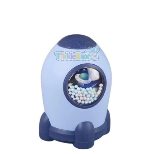 Rocket Piggy Bank - Blue