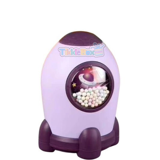 Rocket Piggy Bank - Purple