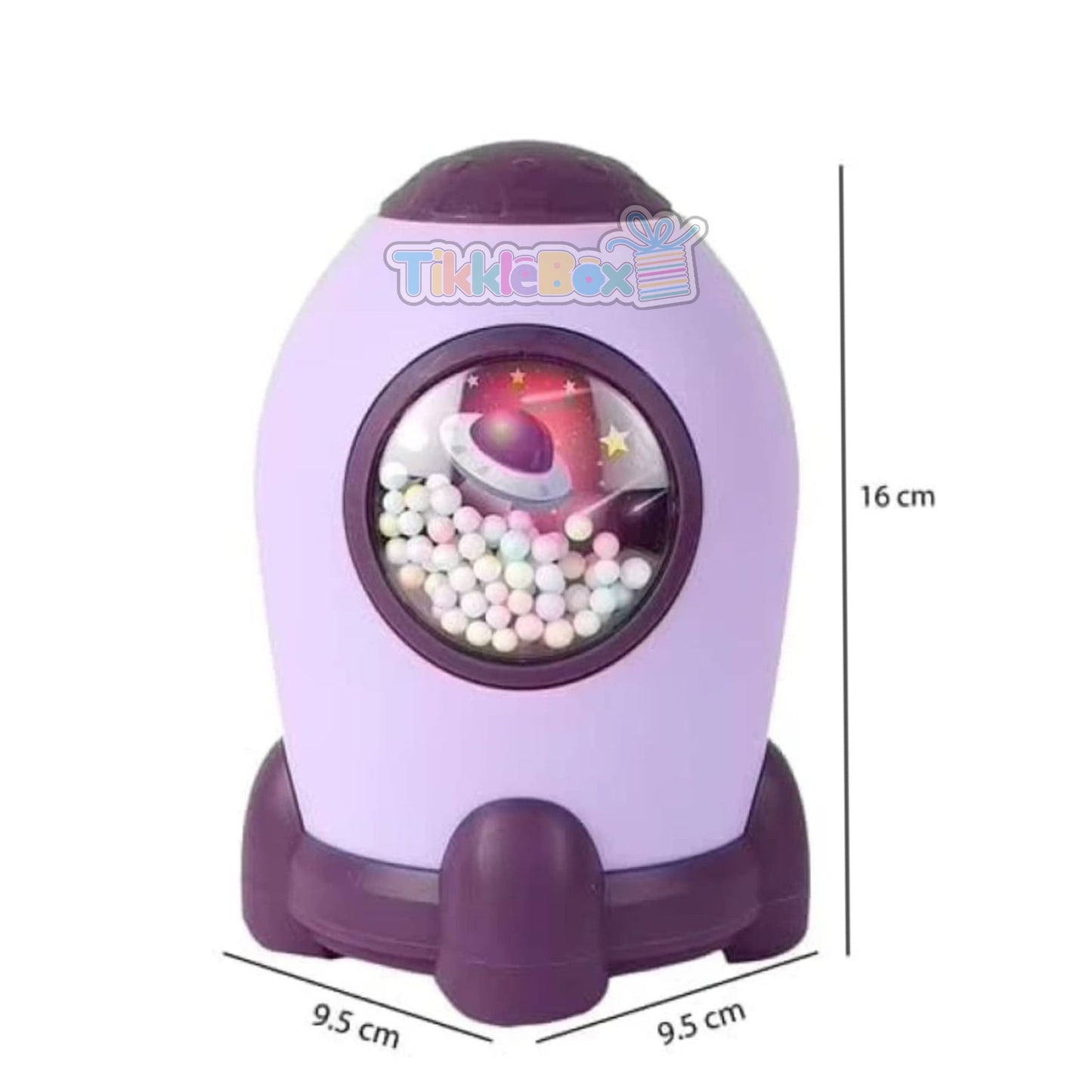 Rocket Piggy Bank - Purple