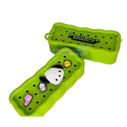 Kawaii Silicone Pencil Pouch  - Green