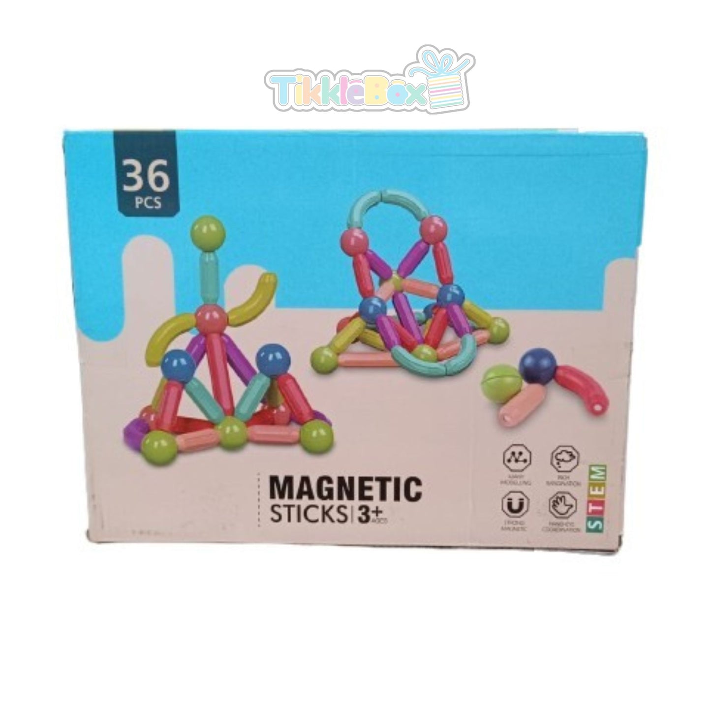 360 Rotation Magnetic Building Blocks: STEM Learning Toys for Pre-School