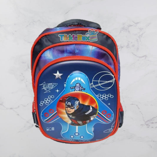 Captain America School Bag - Ideal for Marvel Fans