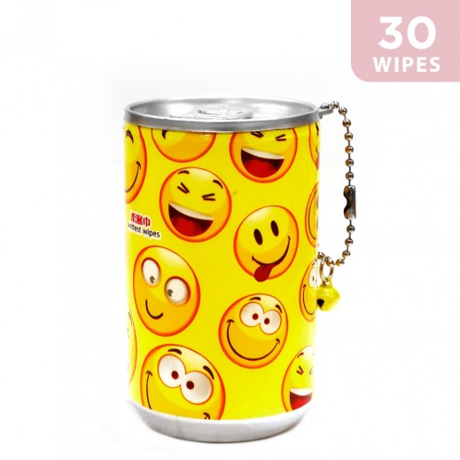 Min Wetwipes Tin Tissue - Smiley Design